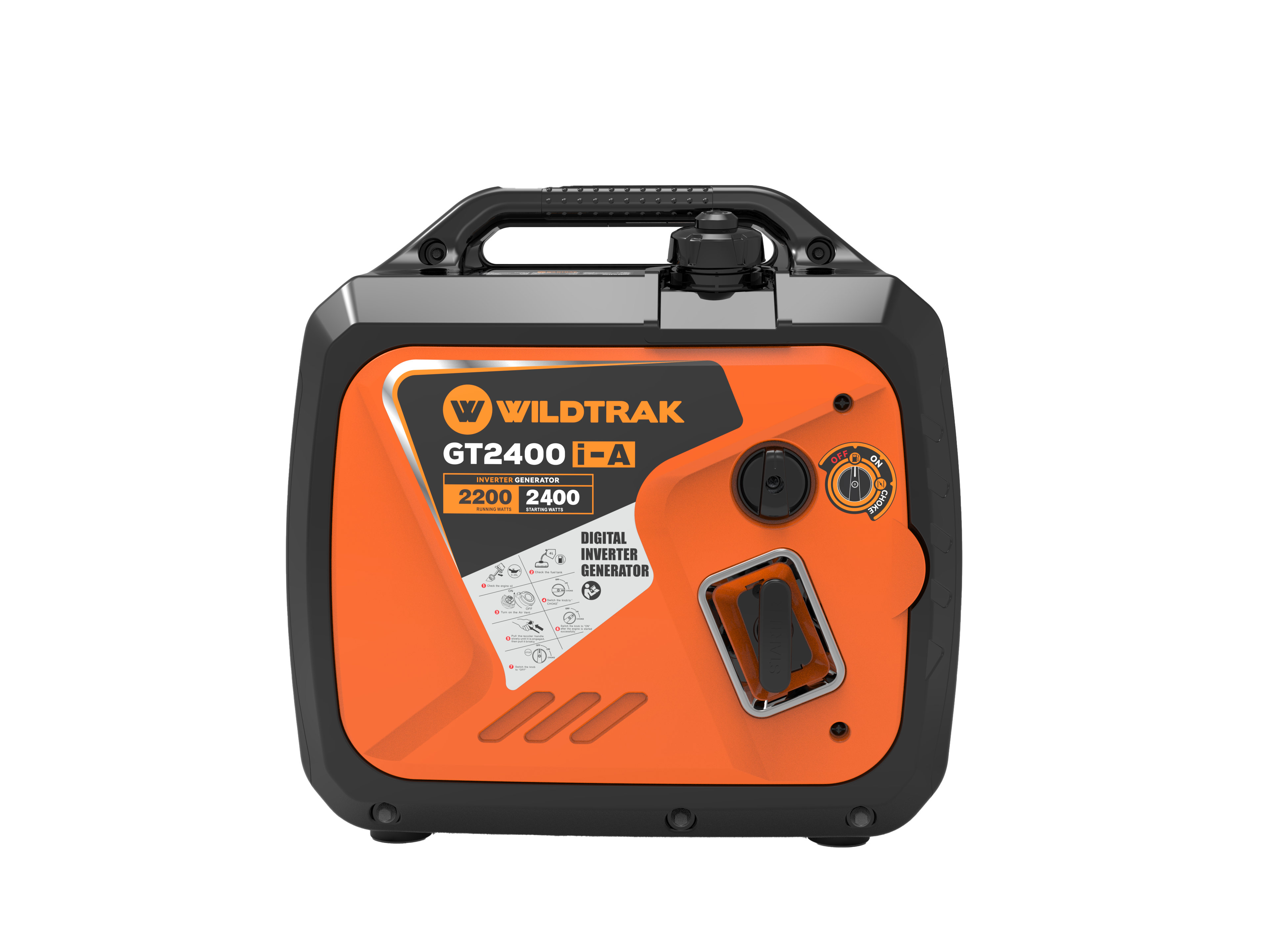 GT2400 i-A Pro Silent Inverter Generator | 2.4KW | 2400W Portable Power Station | Compact Petrol Generator for Camping & Home Backup