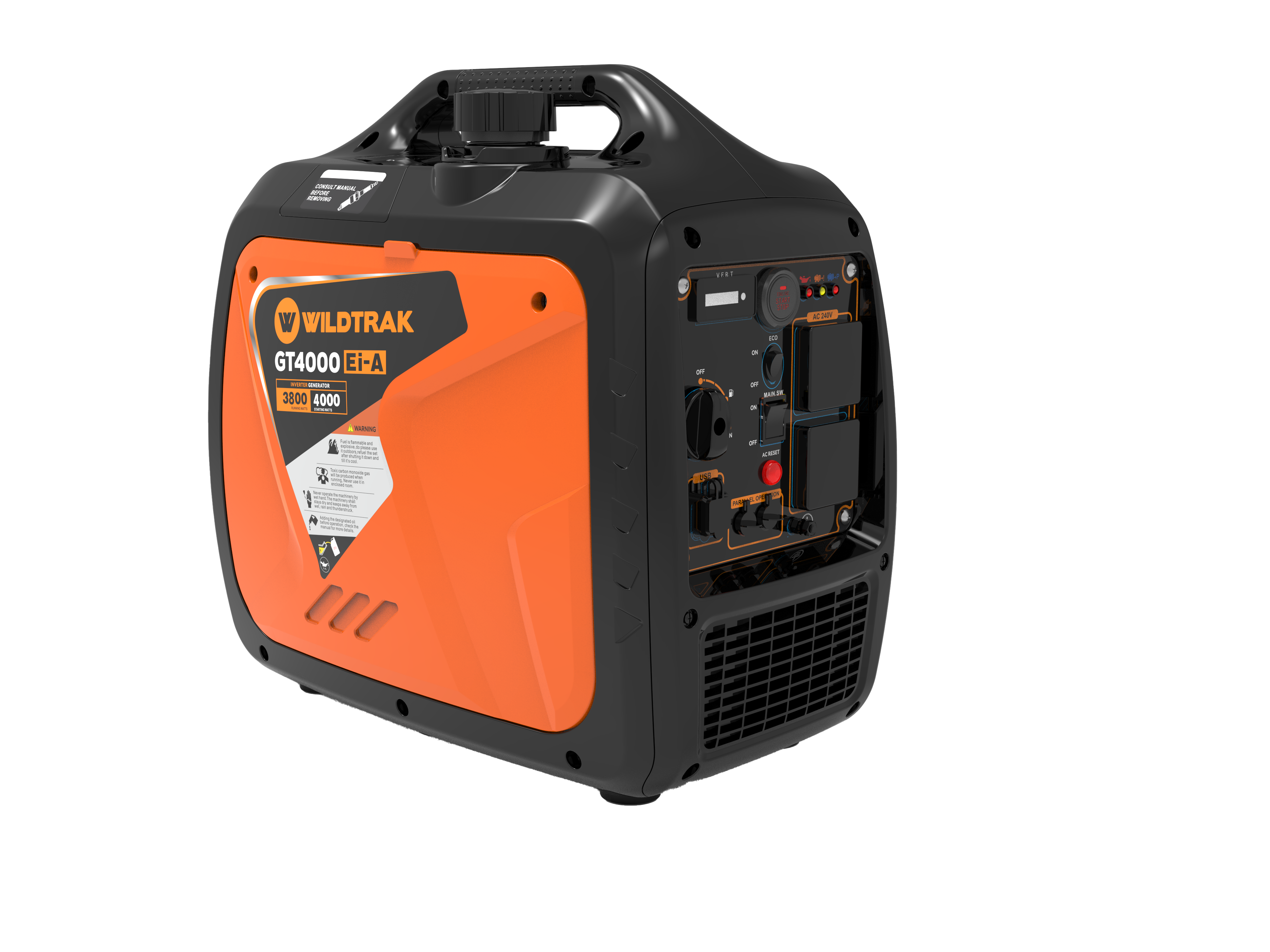 GT4000 Ei-A Pro Silent Inverter Generator | 4.0kW  |4000w |Portable Power Station with Remote Start | Reliable Backup Generator for Camping & Home Use