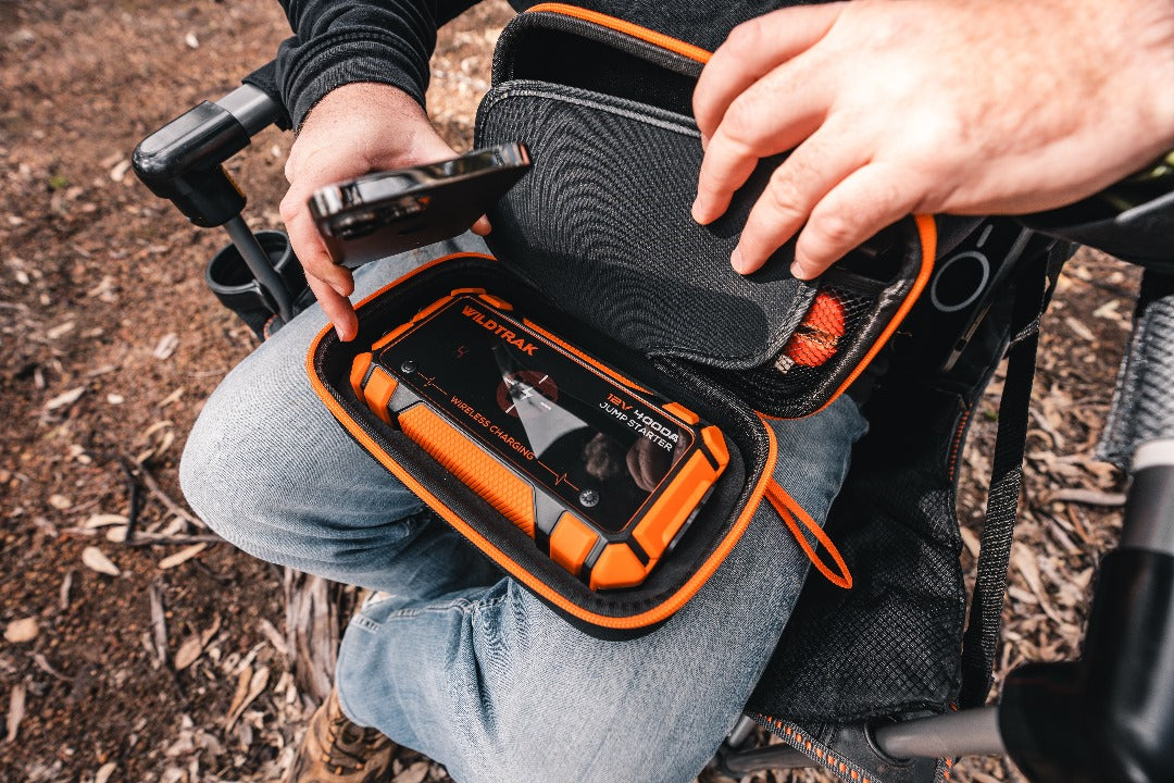 Wildtrak™ Heavy-Duty 4000A 28KMAH HP Lithium Car & 4WD Jump Starter (Petrol & Diesel) with Case, USB C Port & Wireless Charging